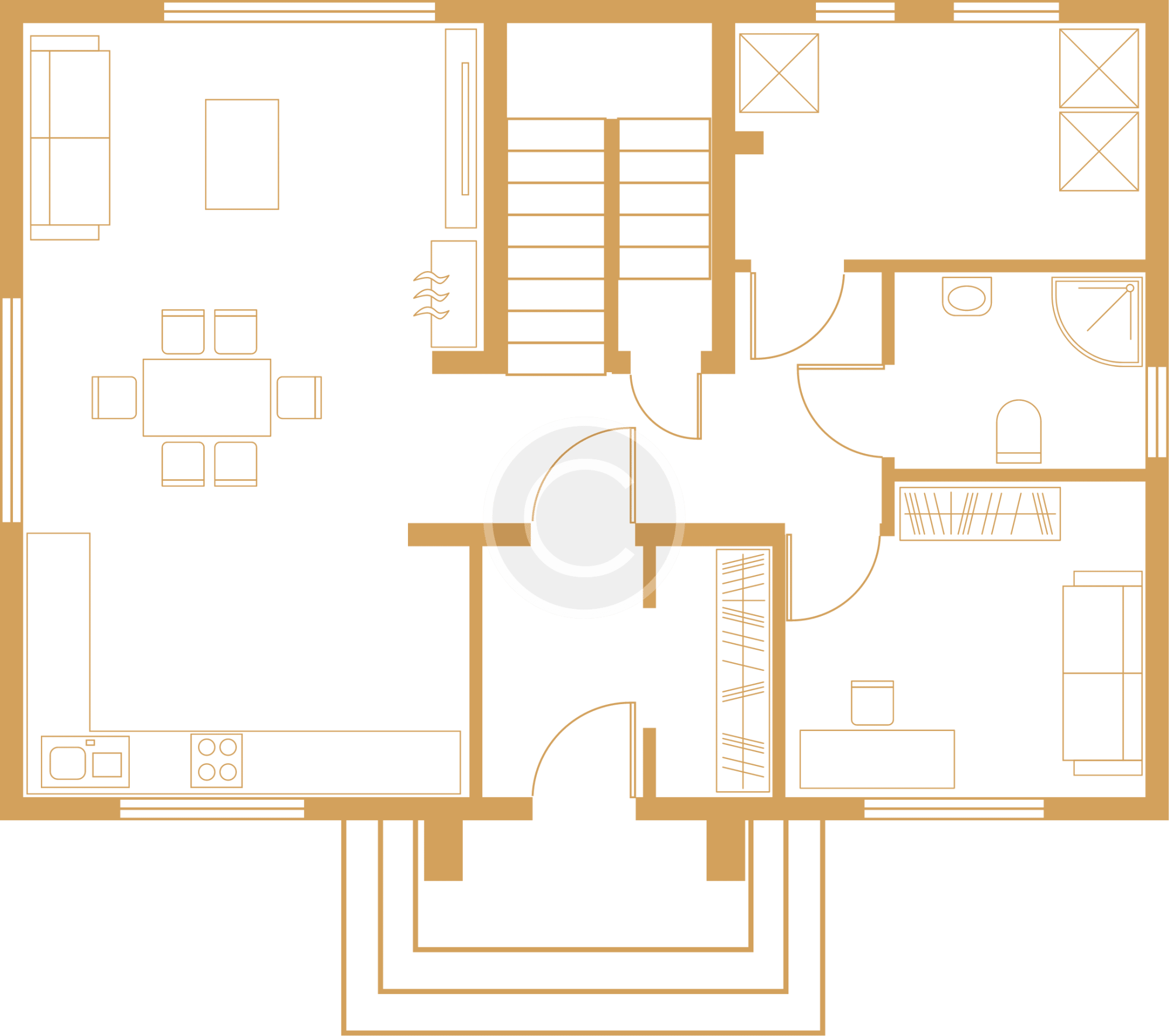 3 bedroom / 1 bath